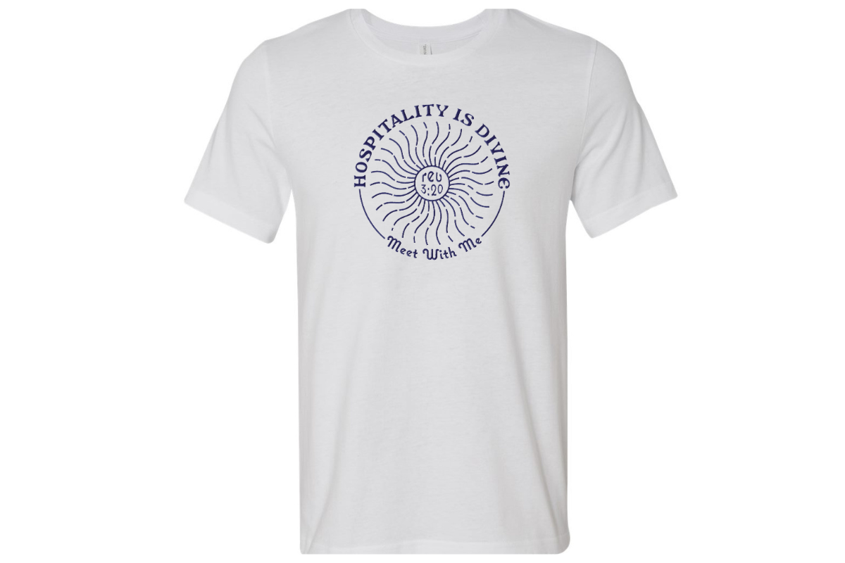 HOSPITALITY IS DIVINE HEAVY WEIGHT 100% COTTON T-SHIRT